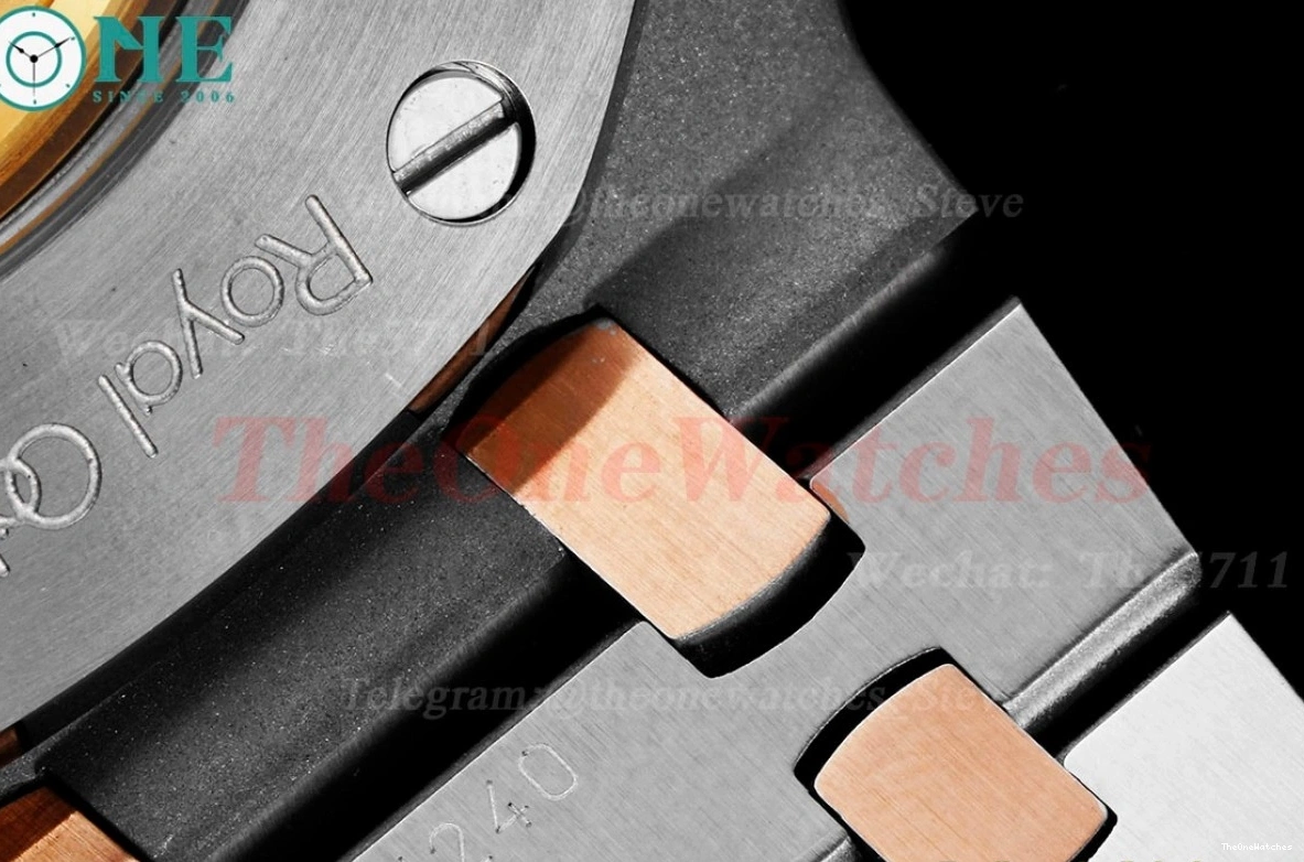 Oak RG 15400 Royal A3120 Textured White 41mm BF SS Dial 1218